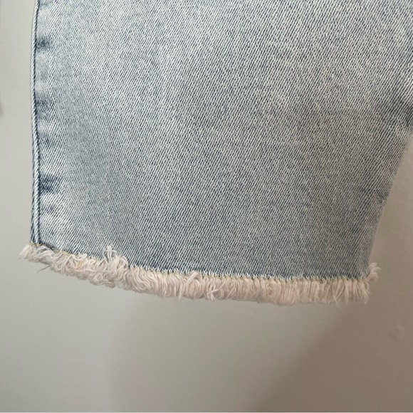 NWT Good American Good Legs Crop Long Fray Hem Jeans size 18 Blue669 - Picture 6 of 9